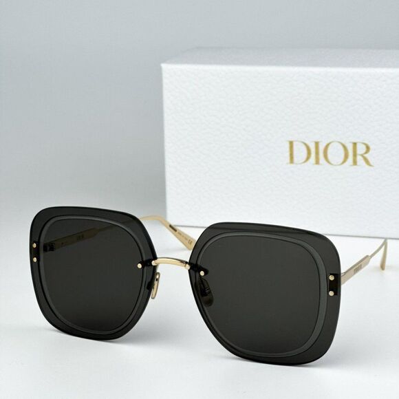 NEW Dior ULTRADIOR SU  B0A0 Gold Smoke Women Square Oversized Sunglasses - Picture 1 of 12